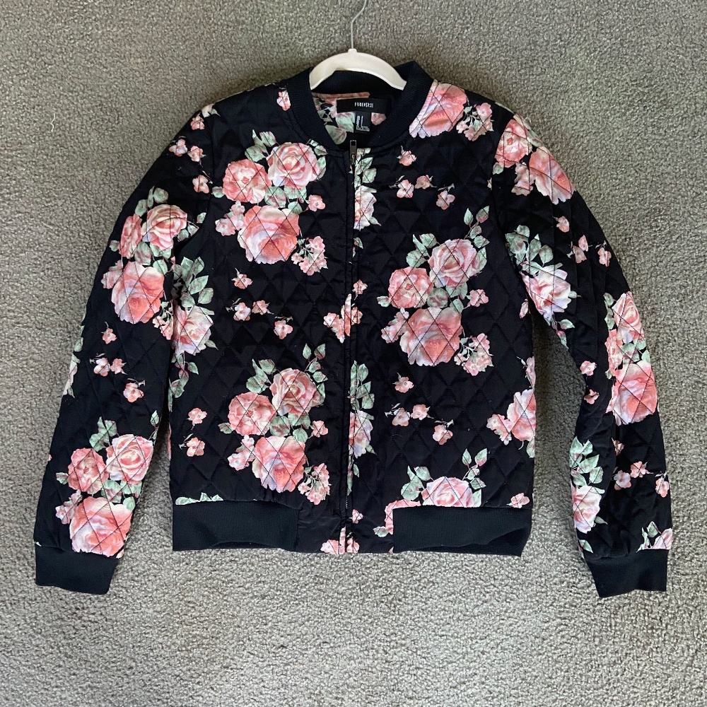 Floral Bomber jacket